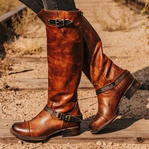 NWT Freebird Roadey tall boots in Cognac